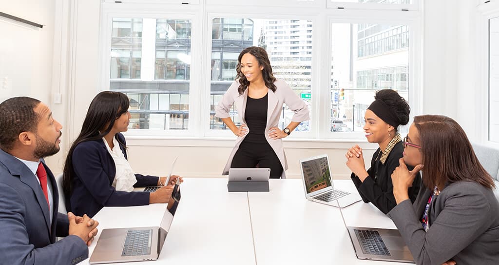 Rapid Eagle QA team collaborating in a modern office